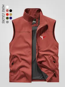 Men's Hooded Fishing Vest, Outdoor Hiking Camping Tactical Vest, Multi-Functional Summer Workwear Photography Jacket, New Arrival