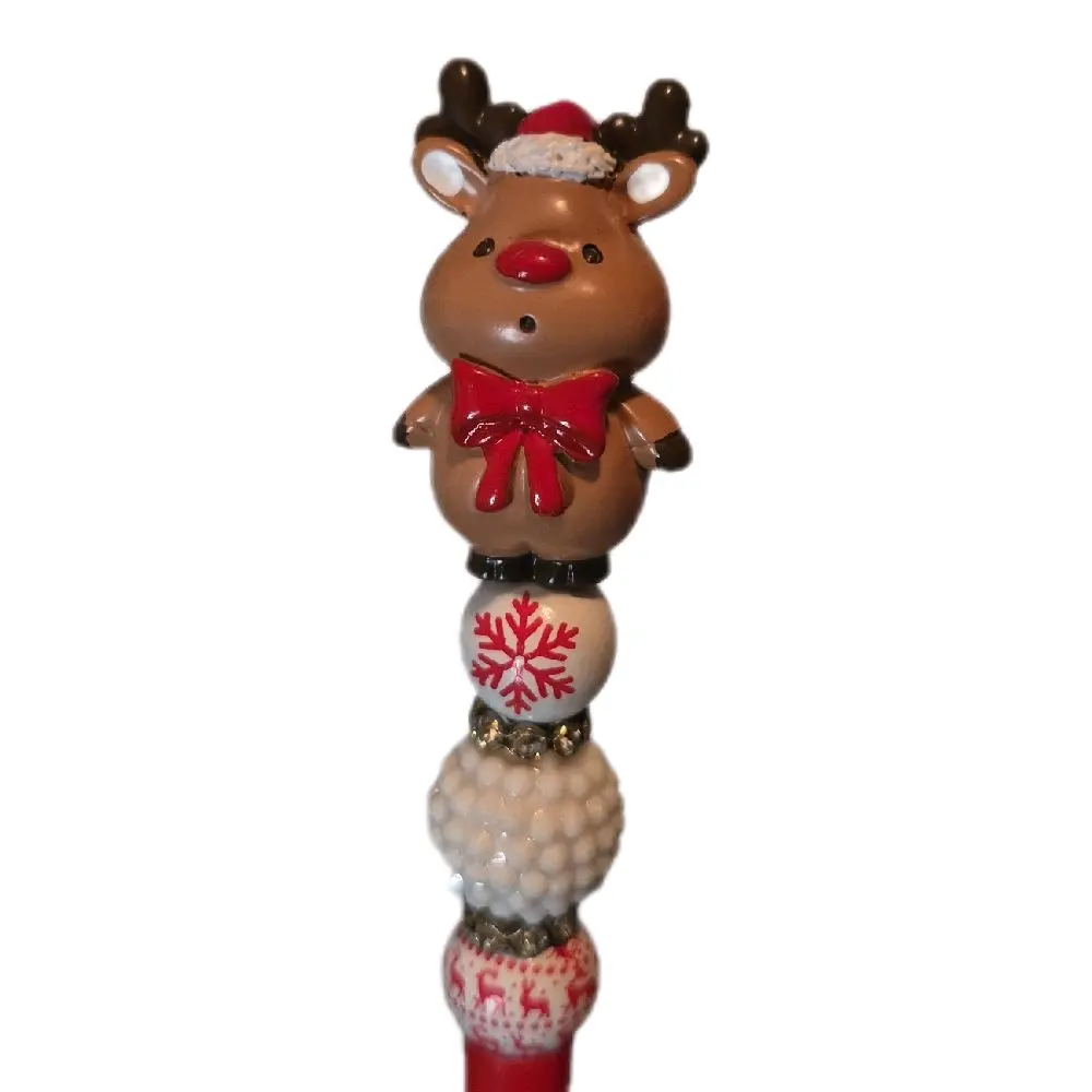 Holiday Pen with character topper and Beaded Design Halloween Charm Halloween Writing Tools Christmas