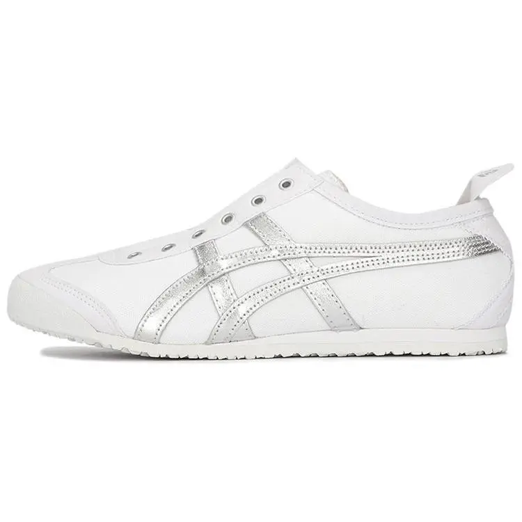 Onitsuka Tiger Mexico 66 Slip On White Pure Silver Retro Low Top Skate Shoes Unisex 1183A962-101