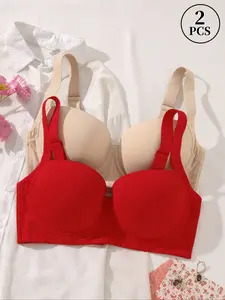 Plus Size Bras For Women Supportive Medium Underwire Bra Bra Push Up Bra Anti Sagging Lingerie Comfortablebra Casual Everyday Bra Comfortable Smooth Breathable Bra Back to School Bra