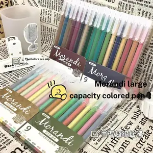 Morandi color marker pens, Drawing pens set, with large ink capacity and smooth writing. Soft pastel tones for journaling, doodling and highlighting. Even ink flow delivers clean lines, easy control and quick drying for art, study and daily creative use