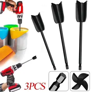 3-Pack Reusable Paint Stirrers, Epoxy Resin Mixer Accessories, Durable Non-Stick Design, Comfortable Handle, Efficient Mixing for Epoxy, Pigments, Ceramic Glaze