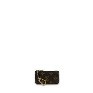 Pre-owned Louis Vuitton Coated canvas Small Leather Goods Monogram Key Pouch