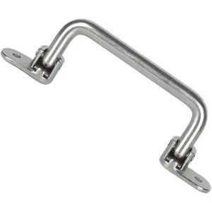 304 Stainless Steel Folding Pull Handle 90 Degrees Folding Door Pull,Cabinet Pull Handle Toolbox Handle (Total Length 6.2 ")