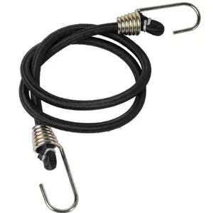(25pcs) 4mm (5/32" x 10") Fibertex Bungee Cord Assembly With Dicromated Hooks