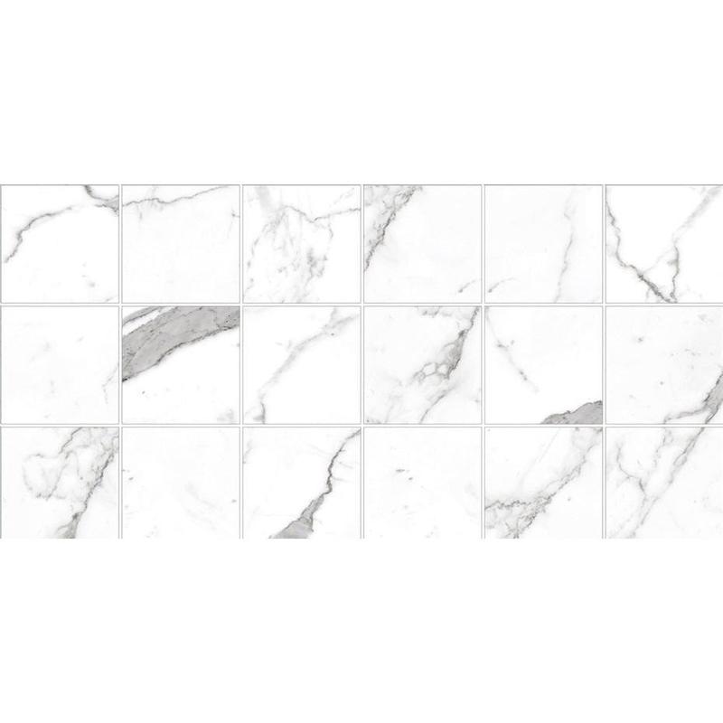 2 In. X 2 In. Mosaic Calacatta Pearl Satin Matte Porcelain - Square Wall & Floor Tile (4.84 Sqft/Case)
