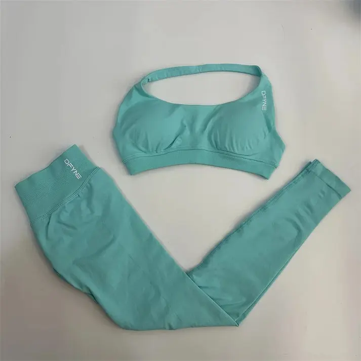With logo DFYN~ Impact Bra & Legging Set – Stylish, Supportive, and Ready for ActionFree shipping：Free shipping
