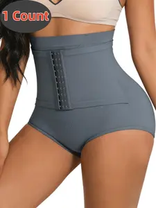 Women's High Waist Shapewear Shorts, High Waisted Shaping, Fajas, Hip Lifting Bottoms, Shapewear Panties With Adjustable Row Hook Closure, Suitable For Daily Wear Or Sports