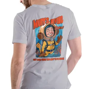 Muff's Diving School. We will teach you how to go down T Shirt Casual Cotton