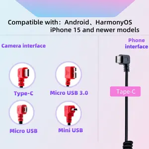 Piufoto Universal Charging Cable Compatible with apple 15 & Android, Type-C, Micro USB 3.0