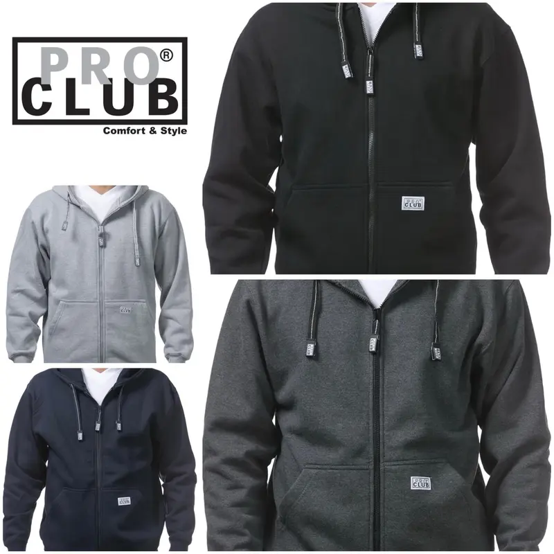 Pro Club Heavyweight Full Zip Fleece Hoodie/PROCLUB