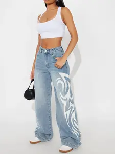 Furiosa Baggy Wide Leg Jeans - Light Wash