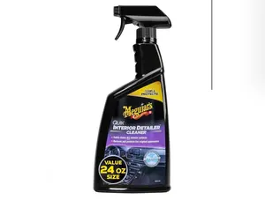Meguiar's Quik Interior Detailer, Car Interior Cleaner and Protectant | Perfect for Car Interior Detailing, Quick and Easy Cleaning, Safe on Plastic, Vinyl, Leather and More | 24 Oz