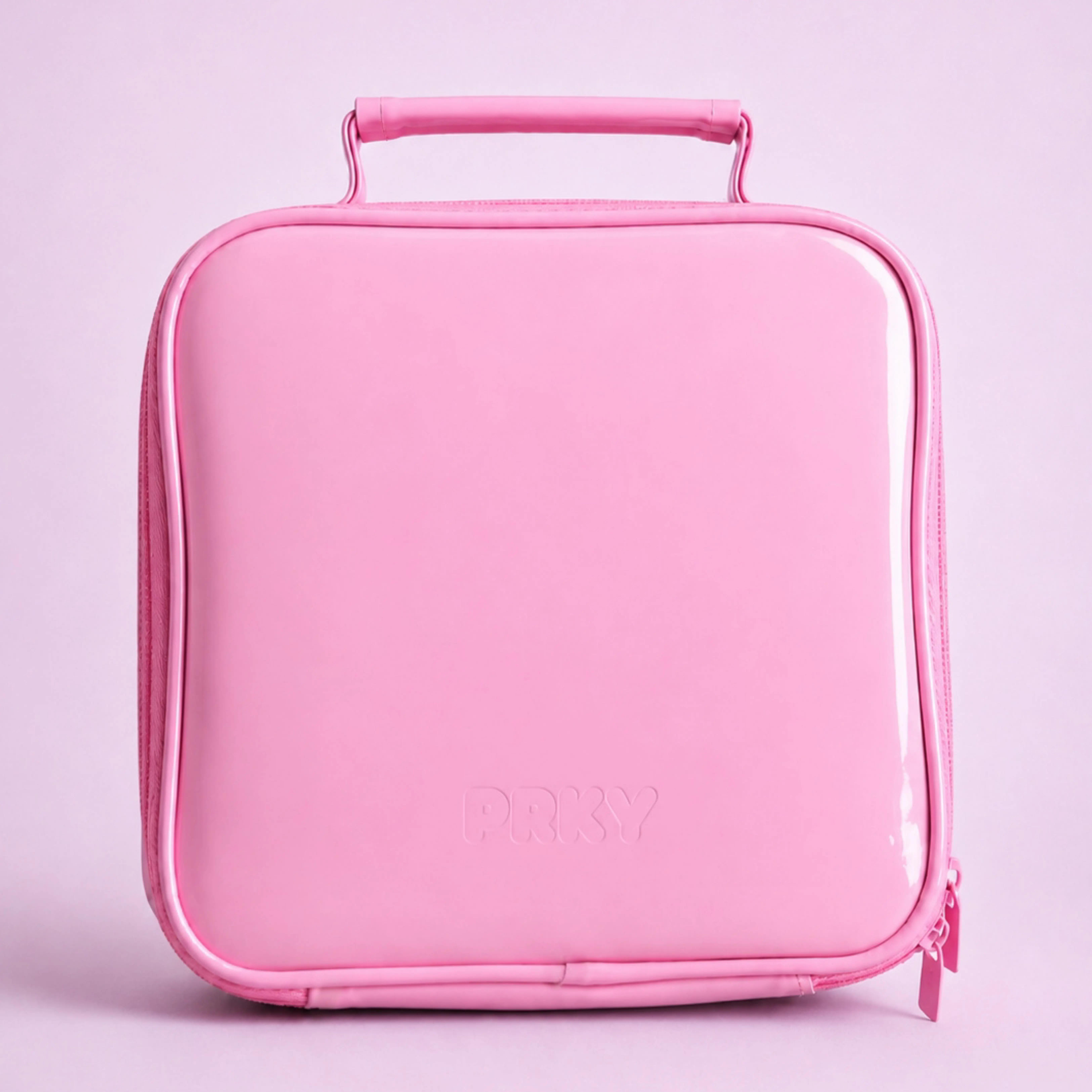 PRKY Pink Velcro Hair Roller Set for Blowout Volume: 27 Rollers, 18 Clips & Bag
