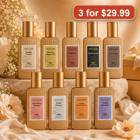 SCENT STAMP Unisex Fragrance Miniature Discovery Set - Fragrance Gift Bundle, Date-Night Sweet Vanilla Gourmand EDP, Designer Vibe, Contains Alcohol, Mix & Match, 0.68oz, 24-Month Shelf Life, Back to School