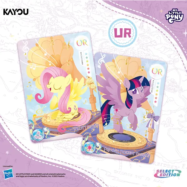 My Little Pony Friendship Theme Non-Sports Trading Card Collectible - Friendship Eternal Fun Moments Select Edition NA-001A, Includes Pony Art & Storage Box, Card Game Accessory