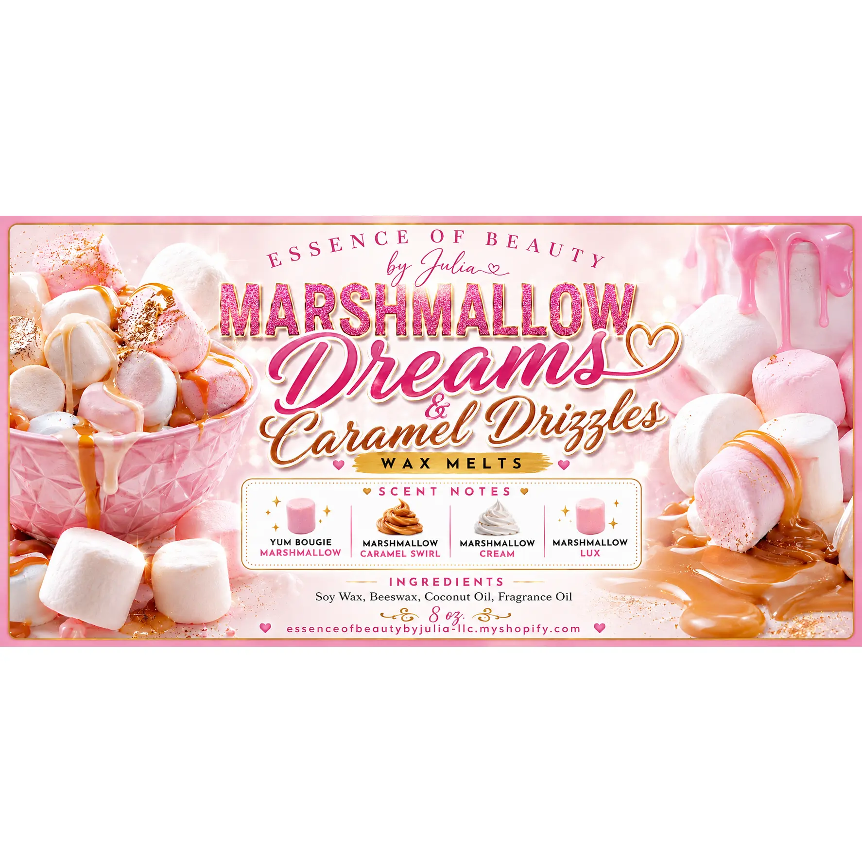 Marshmallow Dreams &Caramel Drizzle Wax Melts