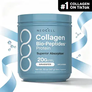 NeoCell Collagen Bio-Peptides Powder 20oz | Grassfed Protein Supplement | Advanced Formula with 18 Essential Amino Acids
