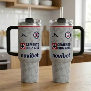 Tumbler 40oz V7 Campeones Cruz Azul Club, Stainless Steel Tumbler 40oz
