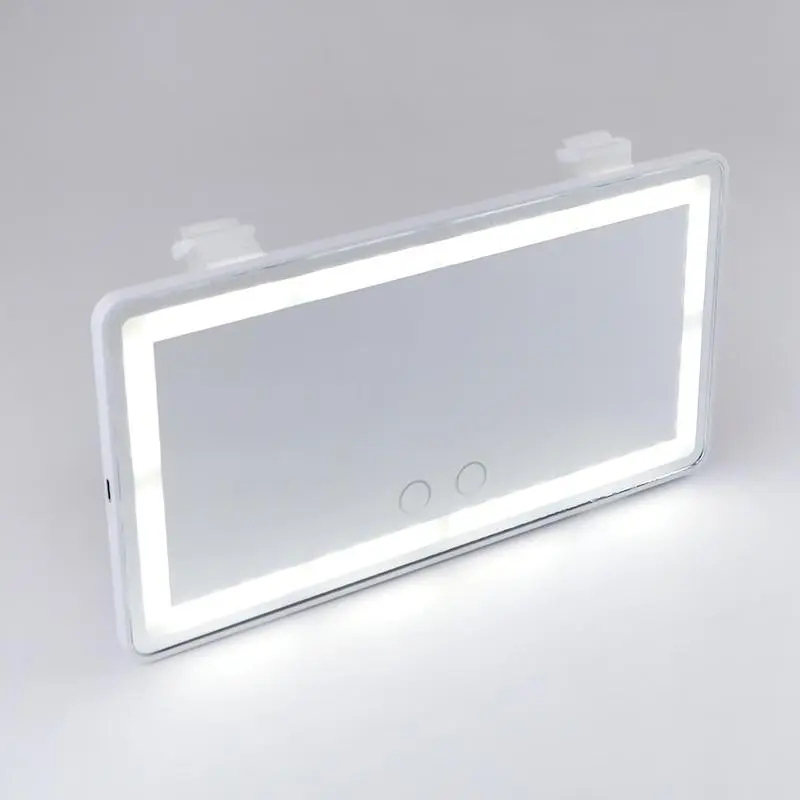 Rear View Sun-shading Cosmetic Mirror, Car Sun Visor Ring Light ,LED Makeup Mirror, Car Sun Visor Vanity Mirror for Summer Gift, Car Accessories,girly car accessories,car stuff