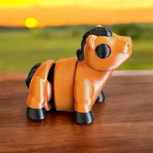 Mini tiny horse 3D printed figure decoration