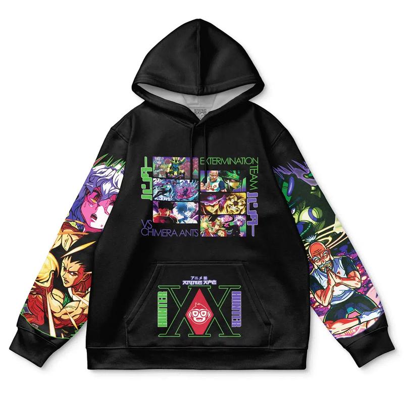 Chimera Ant Arc Hunter x Hunter Streetwear Hoodie - Ape Hoodies Japanese Anime Style Zip Up Hooded Sweatshirts Men Women Fashion Y2k Oversized Pullovers