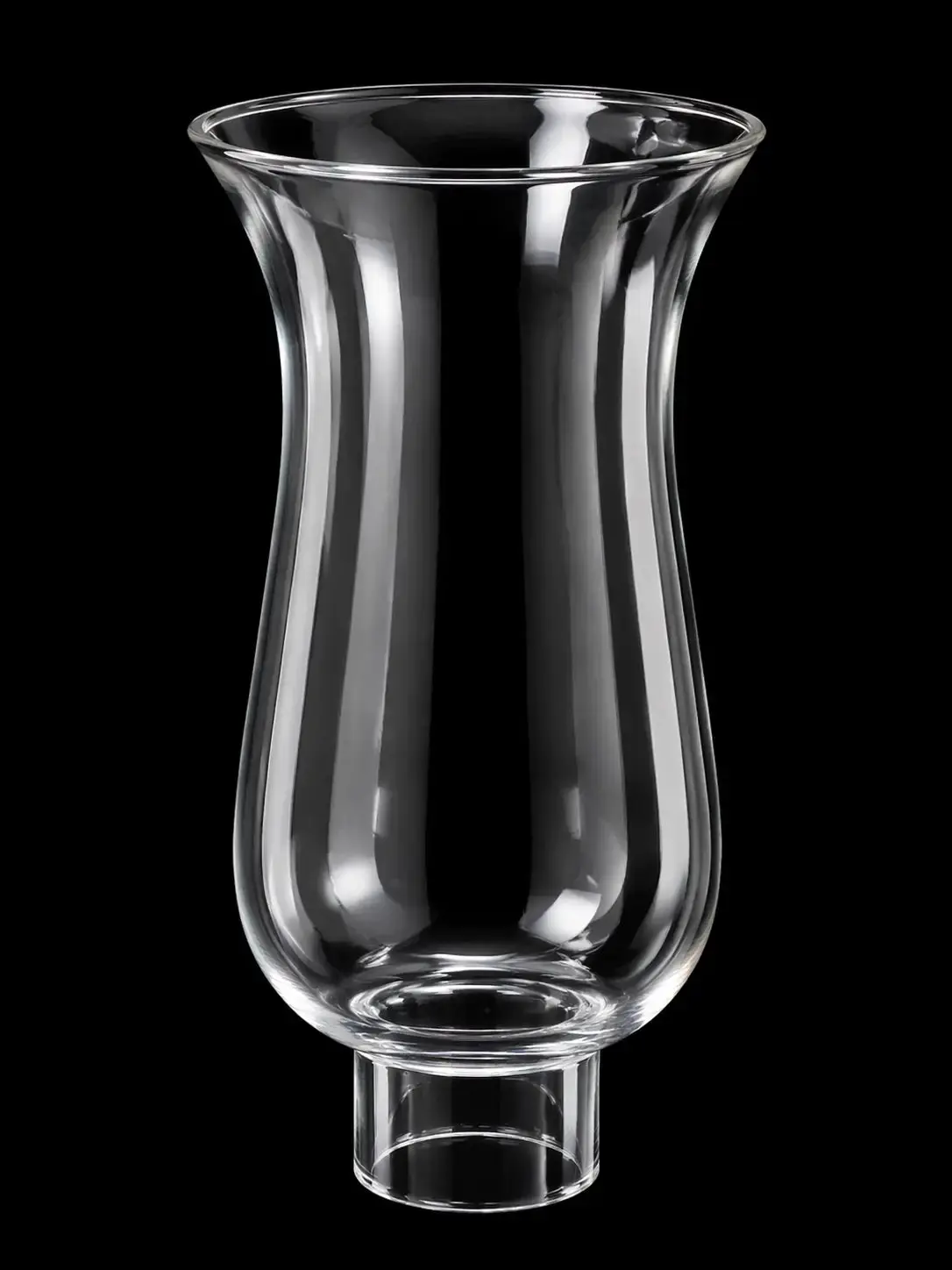 61299 Clear Glass Hurricane Lamp Shade - 8 Inch