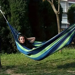 Outdoor Portable Hammock,1 Set Summer Anti- rollover Camping Hammock With Storage Bag For Outdoor Backyard Garden,Solocamping, Bikepacking,Glamping,Patio Funiture,Summer Gift