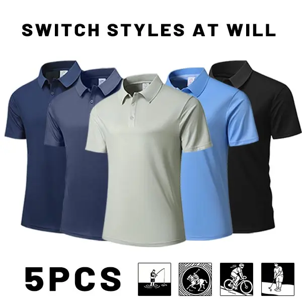 Dark Blue + Gray Blue + Light Gray + Blue + Black