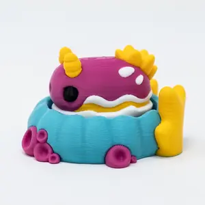 Sea Slug Clicker | Ocean | Colorful | Cute Decor | Fidget | Keychain