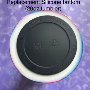 Replacement silicone adhesive bottom for 20z tumbler