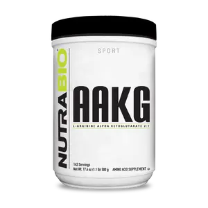 NUTRABIO Arginine AKG Powder - Boost Nitric Oxide for Muscle Growth & Recovery - Pure L-Arginine Alpha-Ketoglutarate Supplement for Fitness & Strength - 17.6 oz