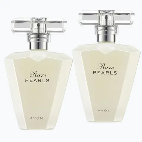 AVON Rare Pearls Eau de Parfum SET of 2 - Floral Fragrance with Magnolia & White Pepper for Timeless Elegance