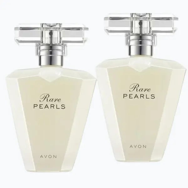 AVON Rare Pearls Eau de Parfum SET of 2 - Floral Fragrance with Magnolia & White Pepper for Timeless Elegance