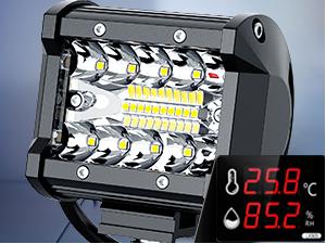 Nilight 2 Pcs 4 Inches 60W Led Pods with 2.5 Inches Tow Hitch Mounting Brackets Backup Reverse Lights Rear Light Bar for Pickup ATV SUV Truck Trailer Boat