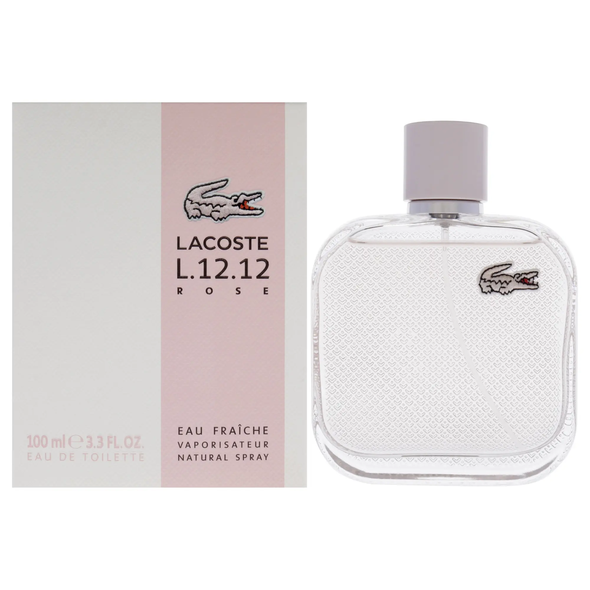 Lacoste Eau De L.12.12 Rose Eau Fraiche by Lacoste for Women - 3.3 oz EDT Spray Lacoste Eau De L.12.12 Rose Eau Fraiche by Lacoste for Women - 3.3 oz EDT Spray