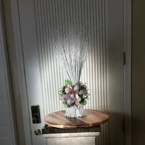 Farmhouse Decor, Spring Centerpiece, Ting Grass, Spring Floral, Spring Decor, Spring Egg Floral, Tabletop centerpiece, Spring Arrangement