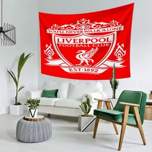 Liverpool Football Club-5 Banner Tapestry, Home Decor, University Dorm Bedroom Living Room Wall Decoration, Multi-Purpose Party Decor