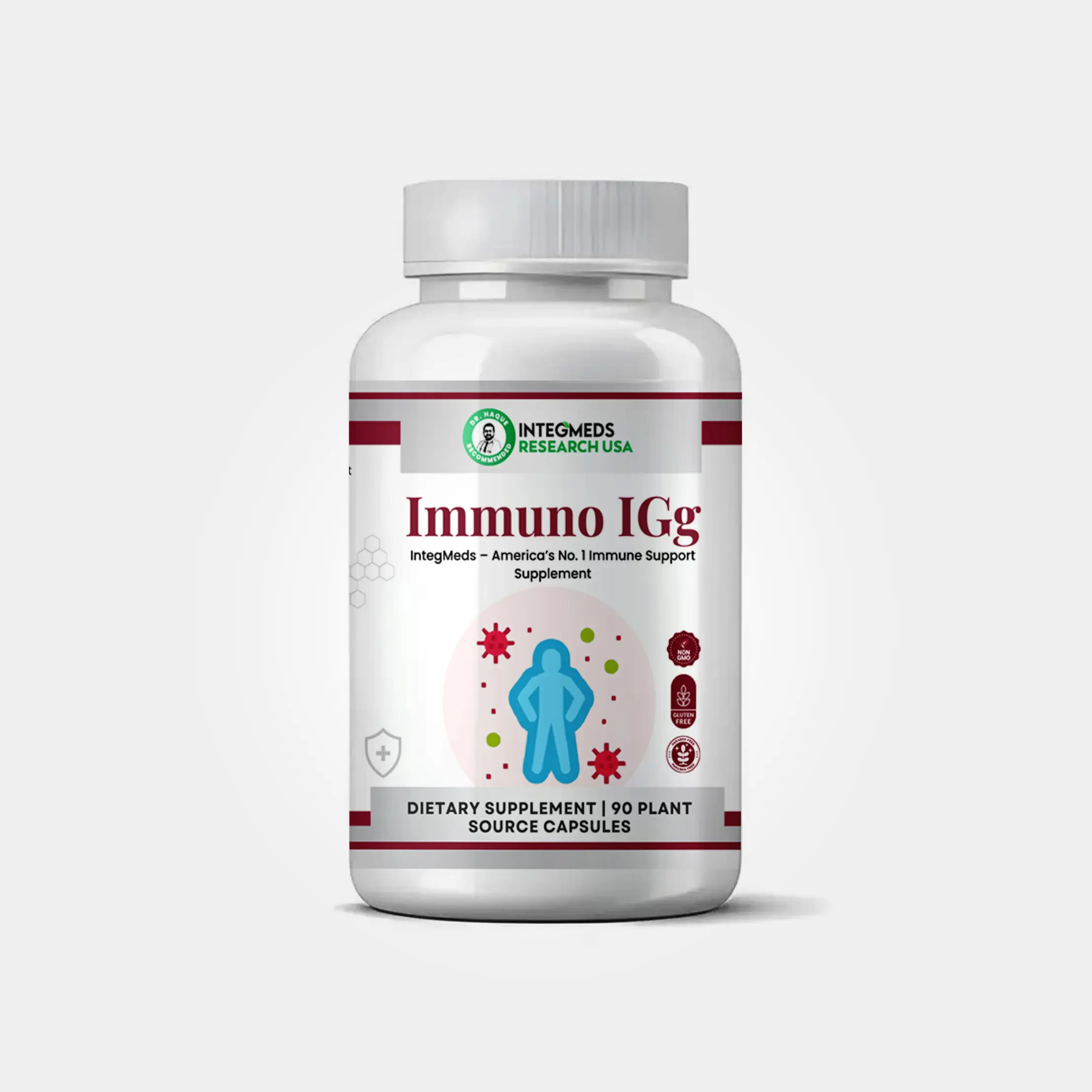INTEGMEDS Immuno IGg Healthcare Vitamin - IgG & Immuno Blend for Specific Applications - Versatile Supplement for Various Uses - 90 Plant Source Capsules