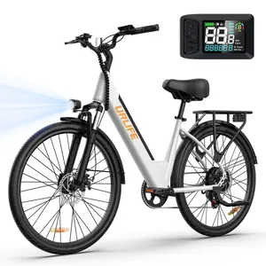 【750W】Peak Motor Ebike 26" Electric Bike for Adults 48V 10.4Ah 60-Mile Max Range Commuter E-Bike with Front Suspension & 7-Speed System