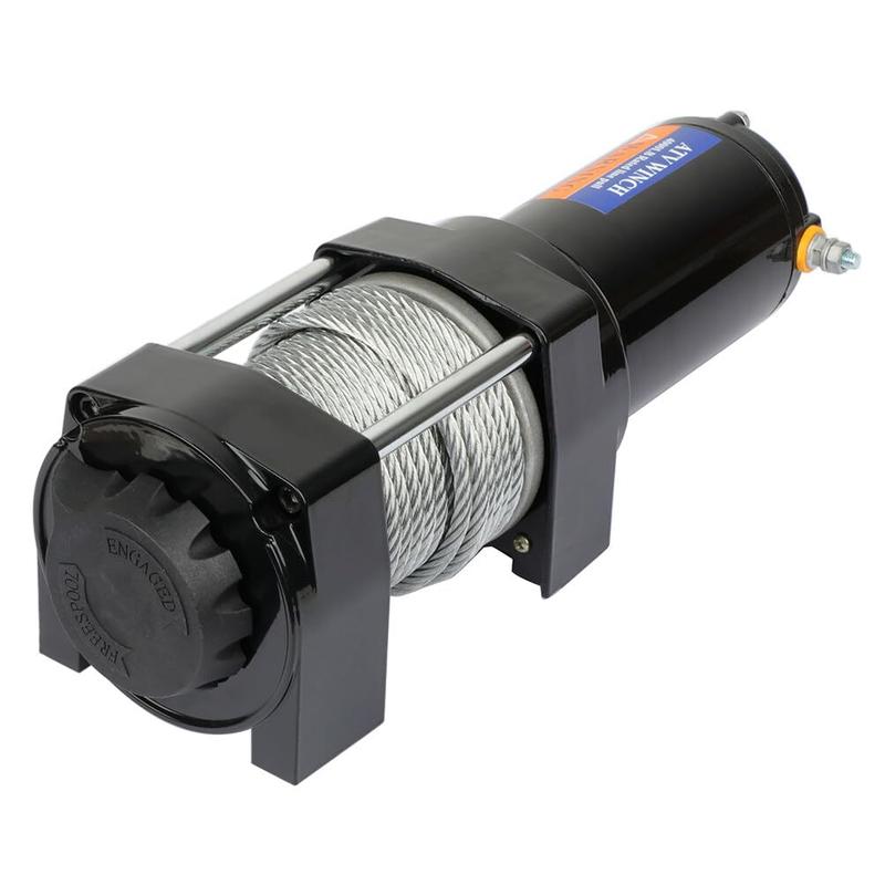 4000LBS Electric Winch 12V Towing Trailer Steel Cable Off Road w/Wireless Remote Waterproof with Remotes