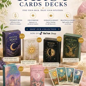 Tarot Card Decks, Artistic Pack, Ideal Gift for Literature & Art Enthusiasts (Books, Magazines & Audio Category)