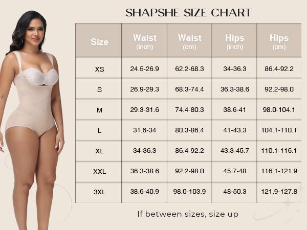 SHAPSHE Tummy Control Shapewear Bodysuit for Women Faja Body Shaper Butt Lifter Panty Girdles SHAPSHE Tummy Control Shapewear Bodysuit for Women Faja Body Shaper Butt Lifter Panty Girdles