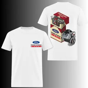 Ford Power Stroke Mechanic Tools Pack T-Shirt, 2 Sides, Diesel Engine Truck Enthusiast Graphic Tee