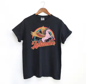 Ketamine Rainbow Tshirt, Funny Comfort Colors Shirt, Unicorn lover Horse Ketamine Shirt Fit Top