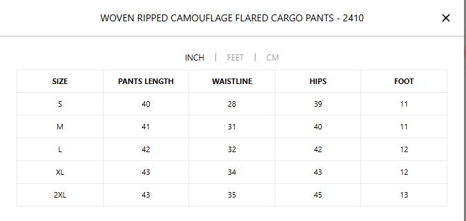 Camo Streetwear Pants Camouflage Jeans Outdoor High Waisted Casual Trousers