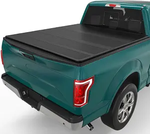 5.5 ft Bed Hard Quad-Fold Truck Bed Tonneau Cover for 2015-2025 Ford F-150 F150 Without Raptor Series