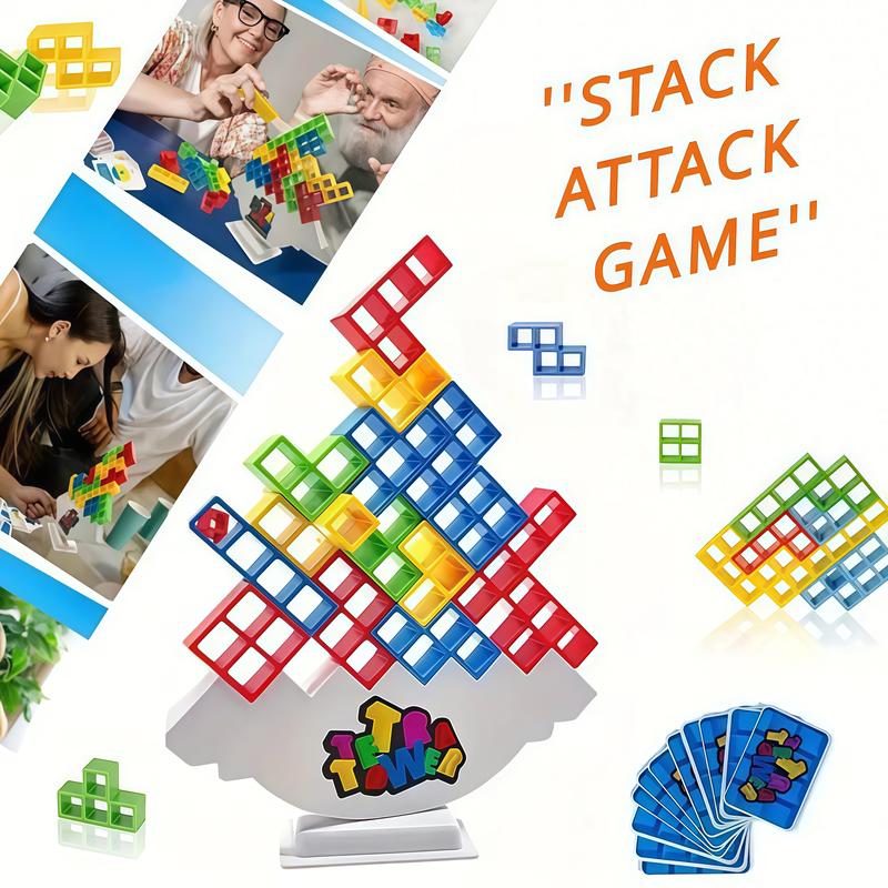 Balance Stacking Game Set, Building Block Set, 16/32/48 Pieces, Fun ...