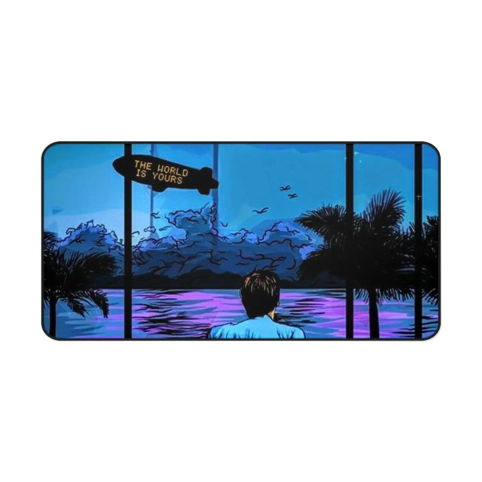 SCARFACE Desk Mat - Tony Montana "The World is Yours" Blimp Desk Mats - 3 SIZES, Non-Stitched Mat, PC Accessories