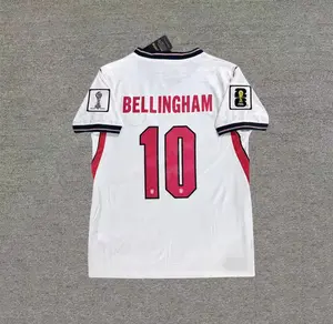 White red England Away Bellingham #10 Jersey